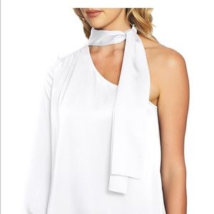 1 State Tie Neck one shoulder top
